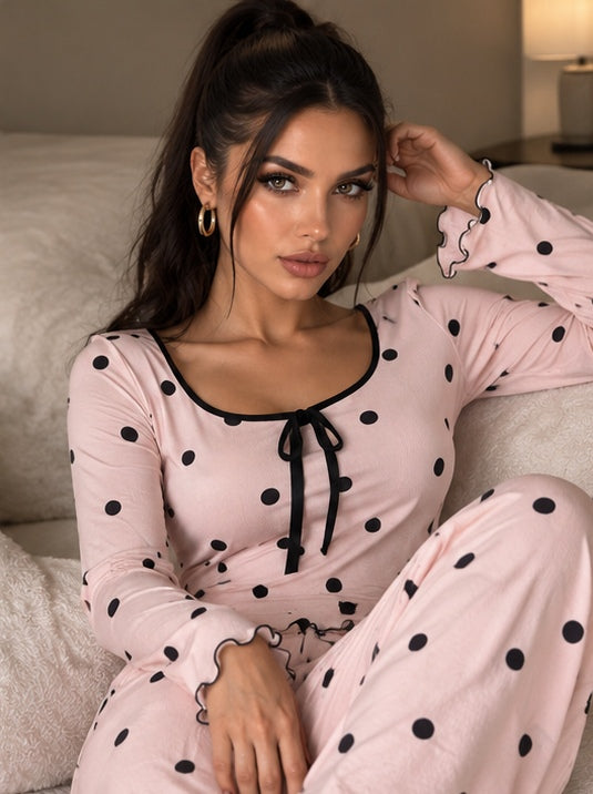Pigiama Lurelia Pink, completo due pezzi, dettaglio 4