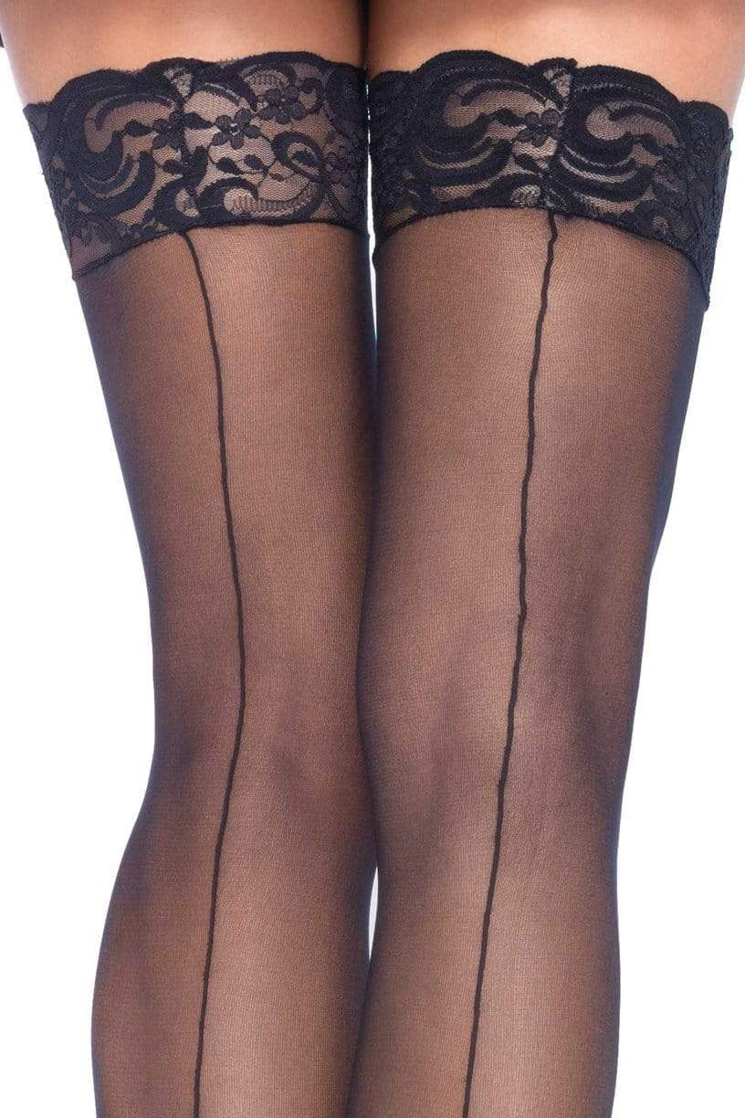Calze Hosiery Backseam Nero
